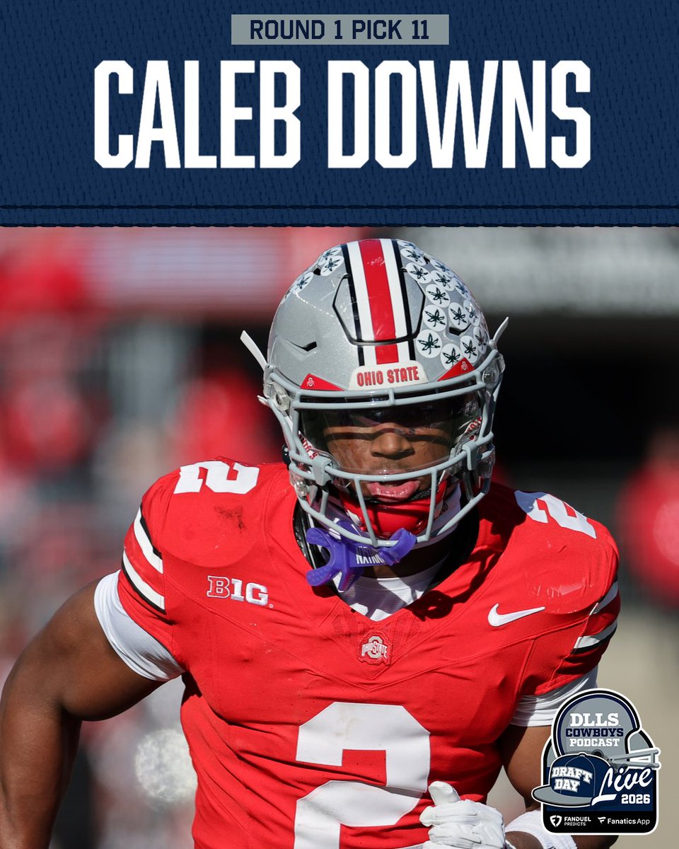 THE COWBOYS TRADED UP AND GOT THEIR GUY!!!!

Welcome to Dallas, Caleb Downs 🏈