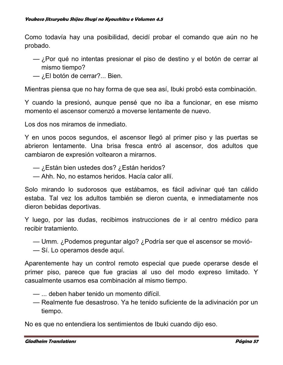 Una situación inesperada con una conclusión inesperada😅

Al final con el tema de la adivina, le dijo a Ayanokouji sobre lo triste que fue su pasado, y que en el futuro no se desviara🫢

Luego se queda atrapado en un ascensor con Ibuki, un junte raro para ese entonces jsjsjjs (y