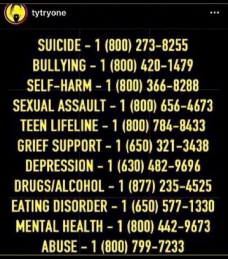 SailorMan612's tweet image. #22to0
#SuicidePrevention
We can #StopSuicide ✋🏻 
Everyday a large number of people especially veterans commit suicide, even one ☝🏻 a day is too many. Dial 📱📞☎️ 988 for help. Service never stops.
@FryPeggy1
@TXTransplant45 
@jamilynewriter 
@Dallas3331461