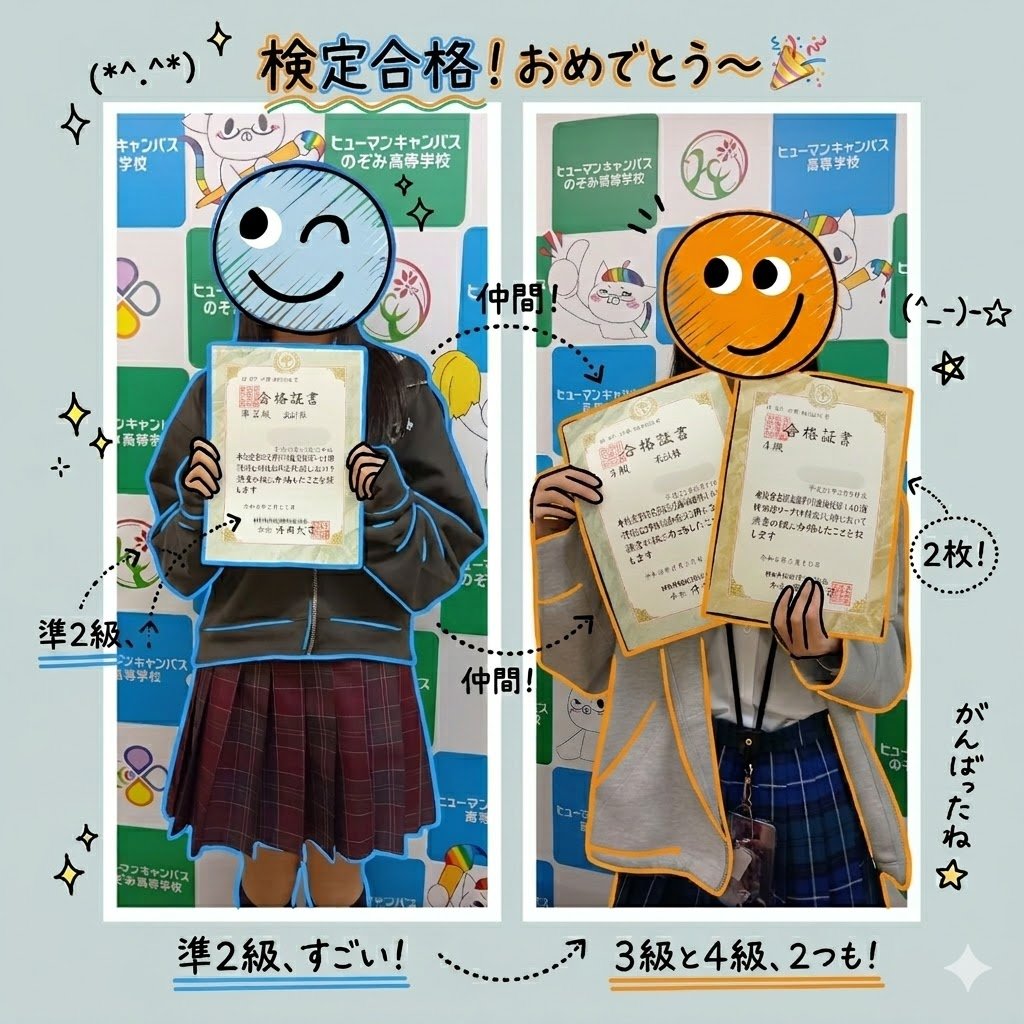 hchs_sendai's tweet photo. おはようございます！今日の　#仙台市　は☀
検定合格者２名🎶おめでとう～～🎊
#通信制高校　#ヒューマンキャンパス　#企業公式が毎朝地元の天気をいい合う　#おめでとう https://t.co/ok3zXGpc3q
