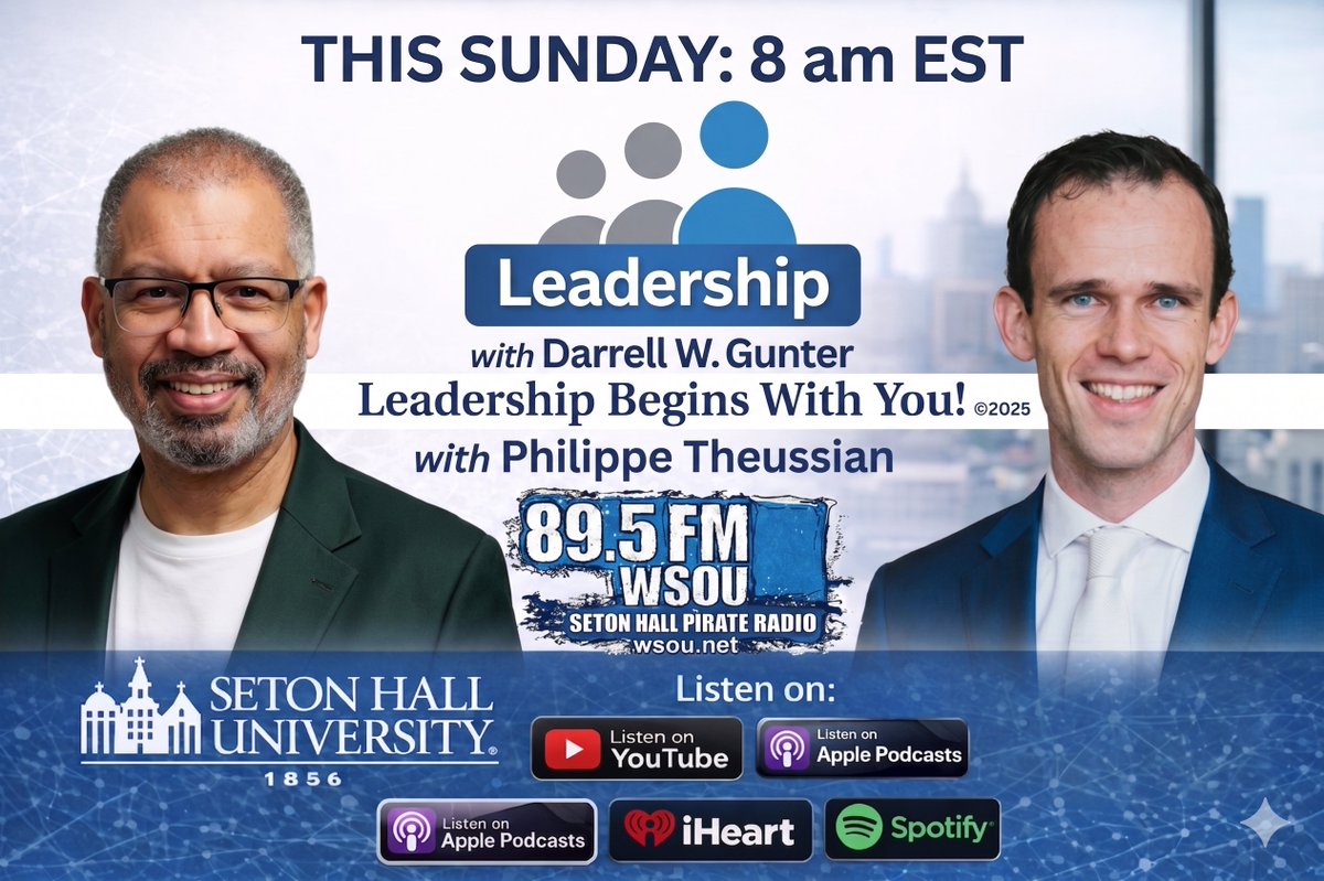GunterMGroup's tweet photo. 🚨 This Sunday | 8 AM EST
Tune in to Leadership with Darrell W. Gunter on WSOU 89.5 FM / https://t.co/tlwO26aCS0

🎙️ Guest: Philippe Theunissen, CEO of OpenClaw Intelligence

👉 How small businesses can punch above their weight using AI agents

#AI #SmallBusiness #Leadership https://t.co/NgfMSvkBJf