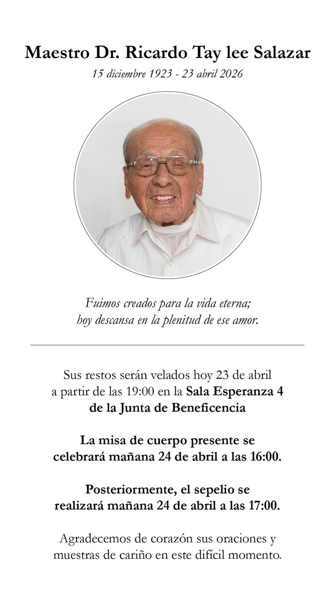 HannyJuez's tweet photo. Gracias eternas Gran Gran Gran Maestro Siu-Lam Dr. Ricardo Tay-Lee Salazar https://t.co/D0cdG0UEfC