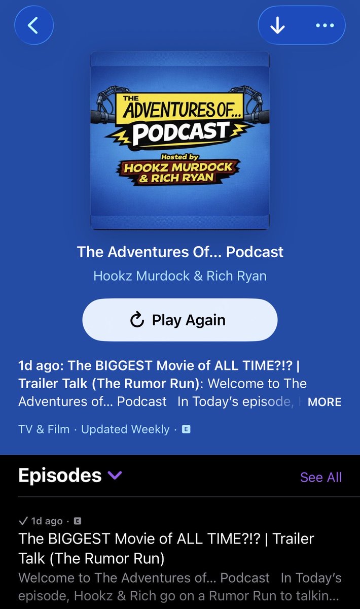 adventuresofpod's tweet photo. We Are Live on Spotify and Apple Podcasts!
(or wherever you listen to your pods) https://t.co/w12nnHXTgE