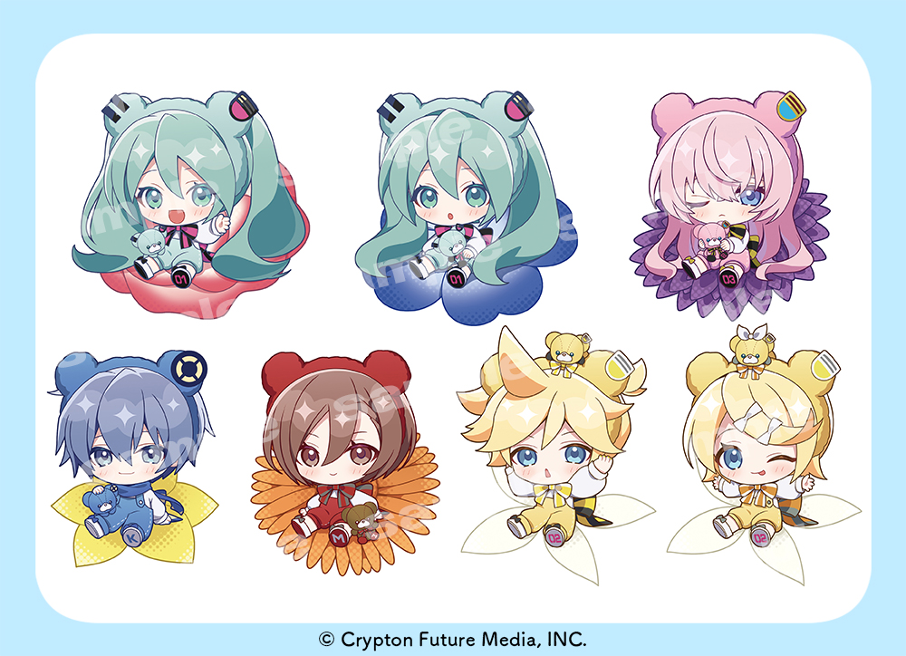 【お仕事】
『初音ミク』ぷちふれ！シリーズの
ミニキャライラストを担当させて頂きました🌼
是非よろしくお願いいたします！
#初音ミク