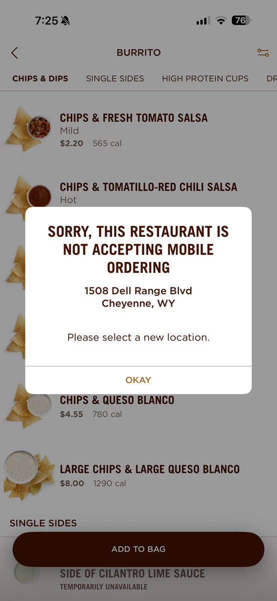 ncoonce's tweet photo. @ChipotleTweets trying to use my free burrito reward tonight before it expires today. For at least the second time this week, the restaurant is again closed during normal hours. https://t.co/41hfET9FqK