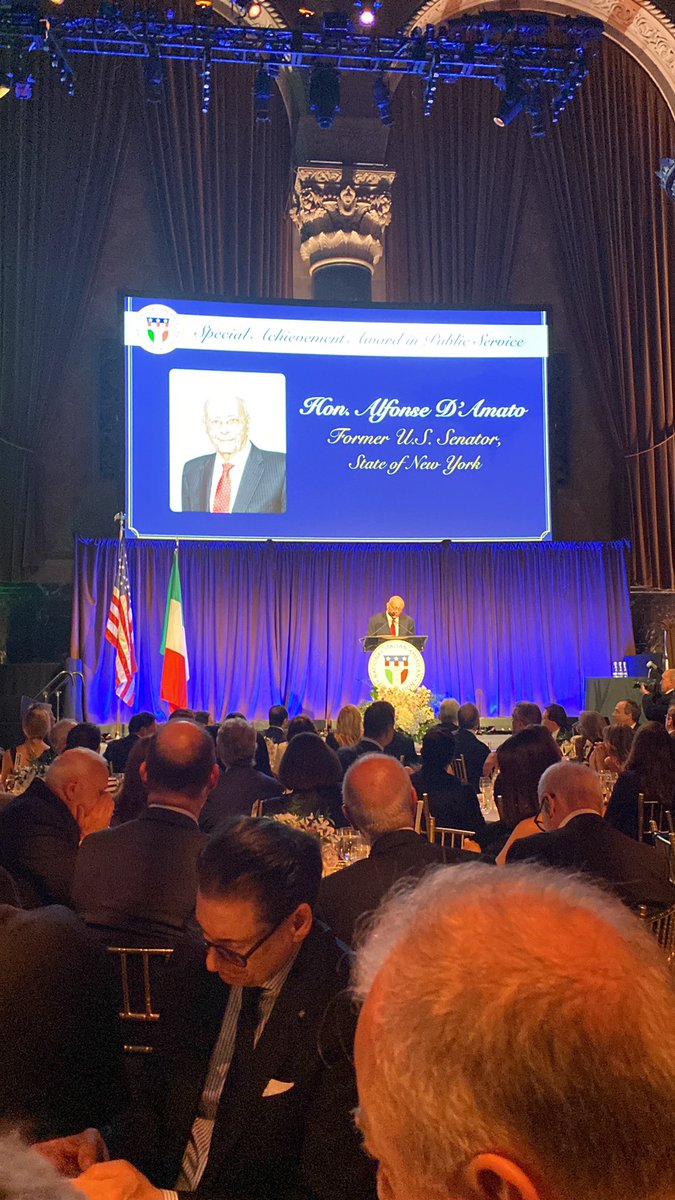 Alfonse D’Amato just got a standing ovation.  Best political speech I’ve heard in years at <a href="/niaforg/">NIAF</a> .