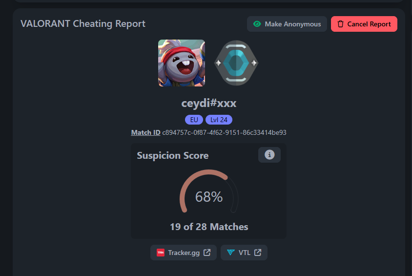 sleepinwhileeat's tweet photo. What is happening to the game I love? Why are so many cheaters getting through vanguard? @riotgames @VALORANT @ItsGamerDoc (these are all semilegit but pretty blatant cheaters) https://t.co/OtrXyoYQ48
