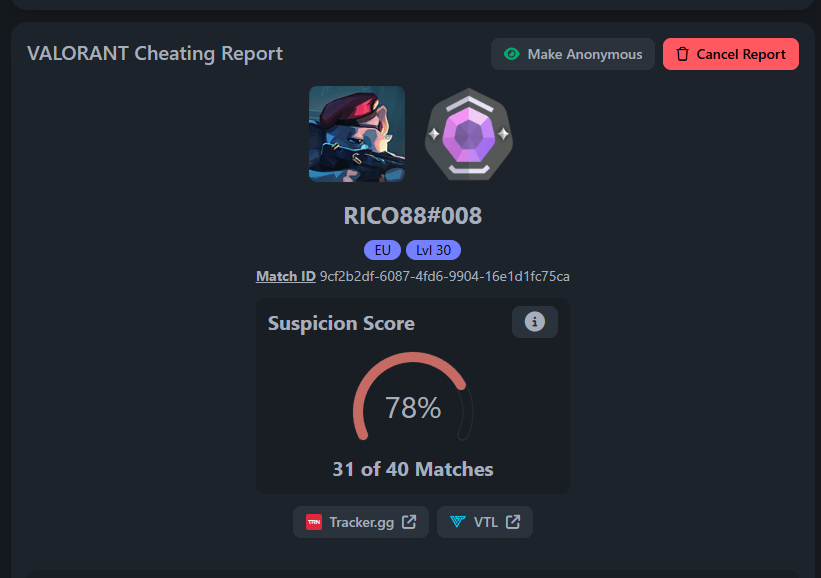 sleepinwhileeat's tweet photo. What is happening to the game I love? Why are so many cheaters getting through vanguard? @riotgames @VALORANT @ItsGamerDoc (these are all semilegit but pretty blatant cheaters) https://t.co/OtrXyoYQ48