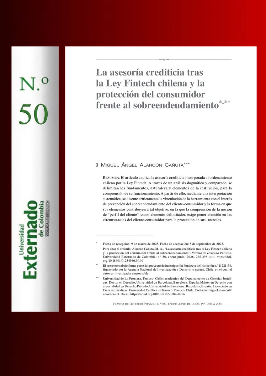 Revista de Derecho Privado tweet media