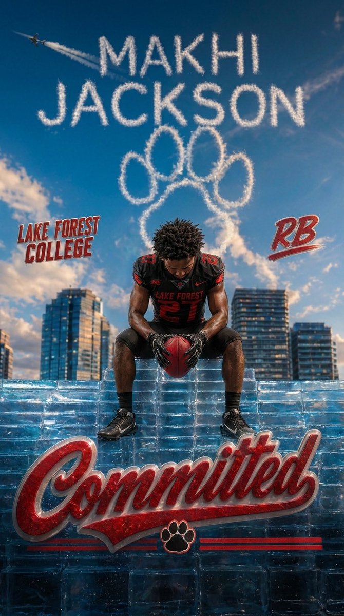 TheKhiman608's tweet photo. I’m excited to announce that I will be continuing my athletic and academic career at Lake Forest College!! 🔴⚪️ Ready to get to work and make an impact! 🔥💪🏾

#LakeForestCollege #Committed #RunningBack #StudentAthlete #UpNextAthlete #MakhiJackson https://t.co/SmoxlPKVCy