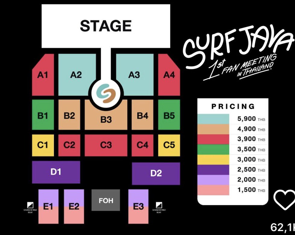 WTS | ขาย #SurfJavaFanMeeting 

☆ A2 seat + hi bye + signed poster 4000

☆ 2:4 photo 1500

☆ hi-bye 1000

f2f at venue 💓
นัดรับหน้างาน สนใจทักสอบถามได้ค่ะ 

 #ตลาดนัดเซิร์ฟจาว่า #เซิร์ฟจาว่า #swensurf #javabh #SurfJava  
#ตลาดนัดGMMTV