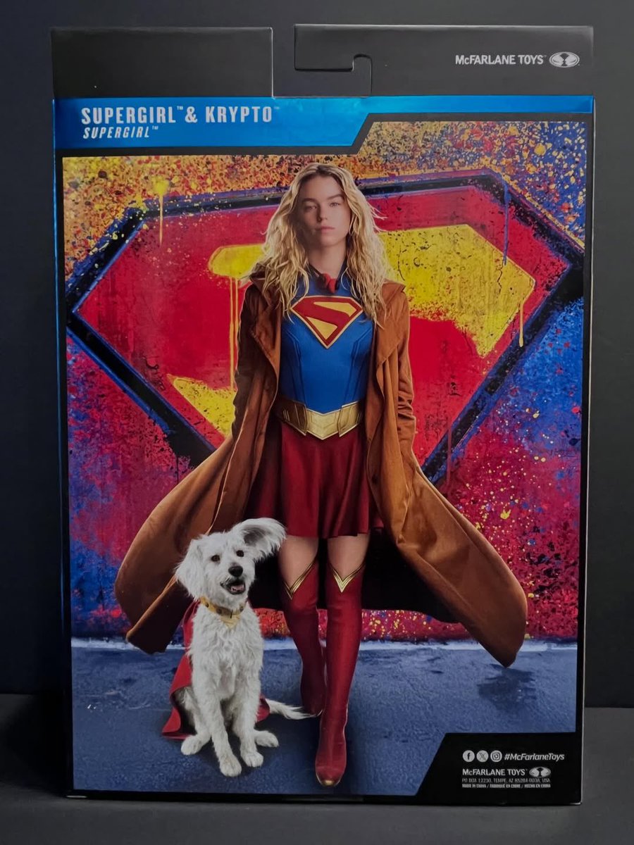 ActionActionFig's tweet image. Walmart exclusive McFarlane Deluxe Theatrical Edition, Gold Label Supergirl 2026 Movie - Supergirl &amp;amp; Krypto!

PC - @spawntoys209 IG

#ActionFigure #DCComics