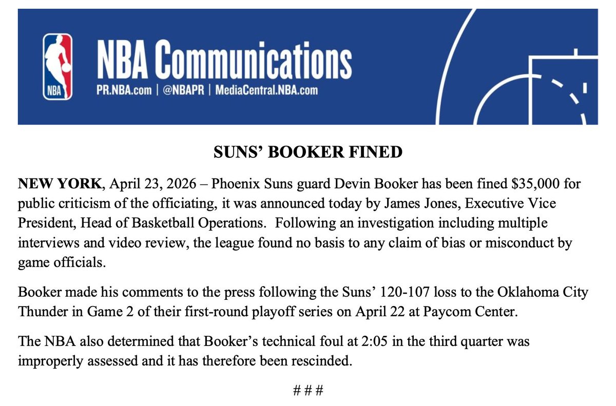 NBA Communications tweet media