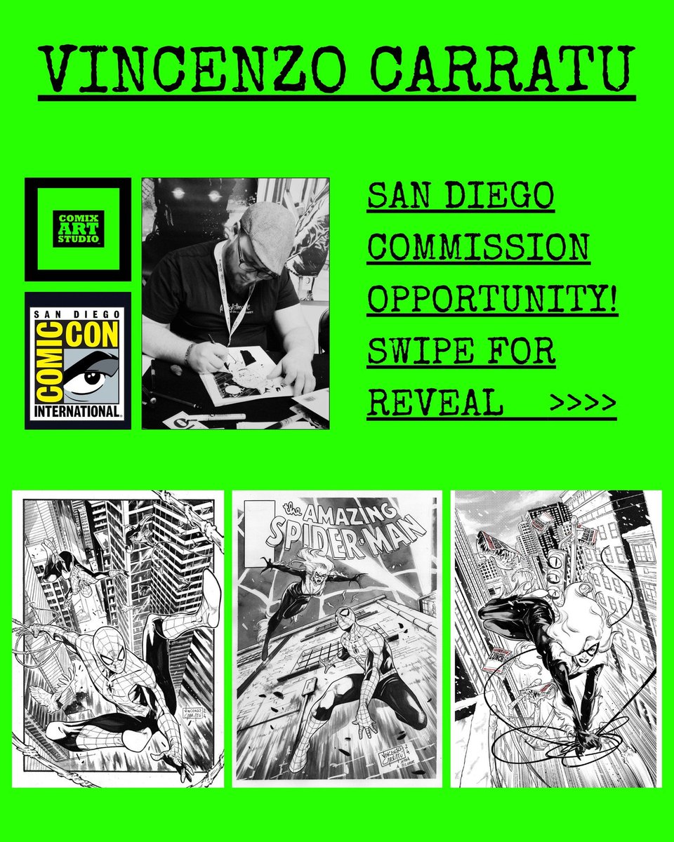 SD_Comic_Con's tweet image. .@comixartconnect added three more legendary comic book artists, @carratu_art, Leila Leiz, and Alex Lins, to their list of open #SDCC commissions, so naturally, we added them to ours, too: sdccblog.com/2026/04/list-o…