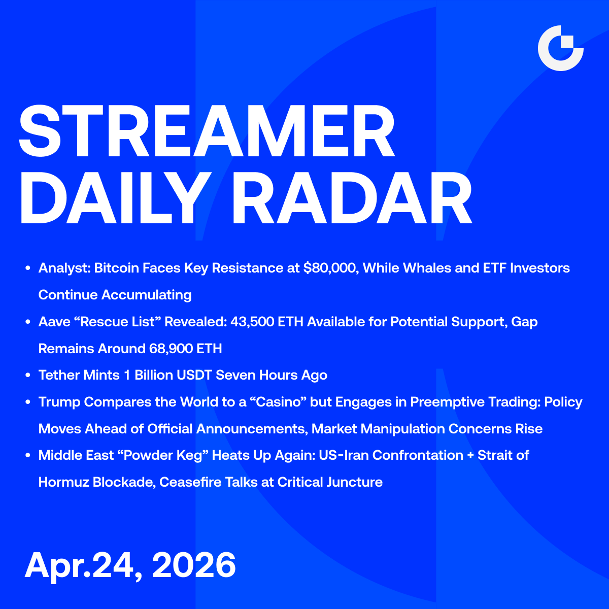 Gate__Live's tweet image. Stay ahead in the #crypto world with #GateLive!
📺 Watch live daily for market insights and trending news.

🎁 Claim FREE #Airdrops every day—just join a live room with 🧧 and tap to collect!
Watch now: gate.com/live
#Livestream #CryptoNews