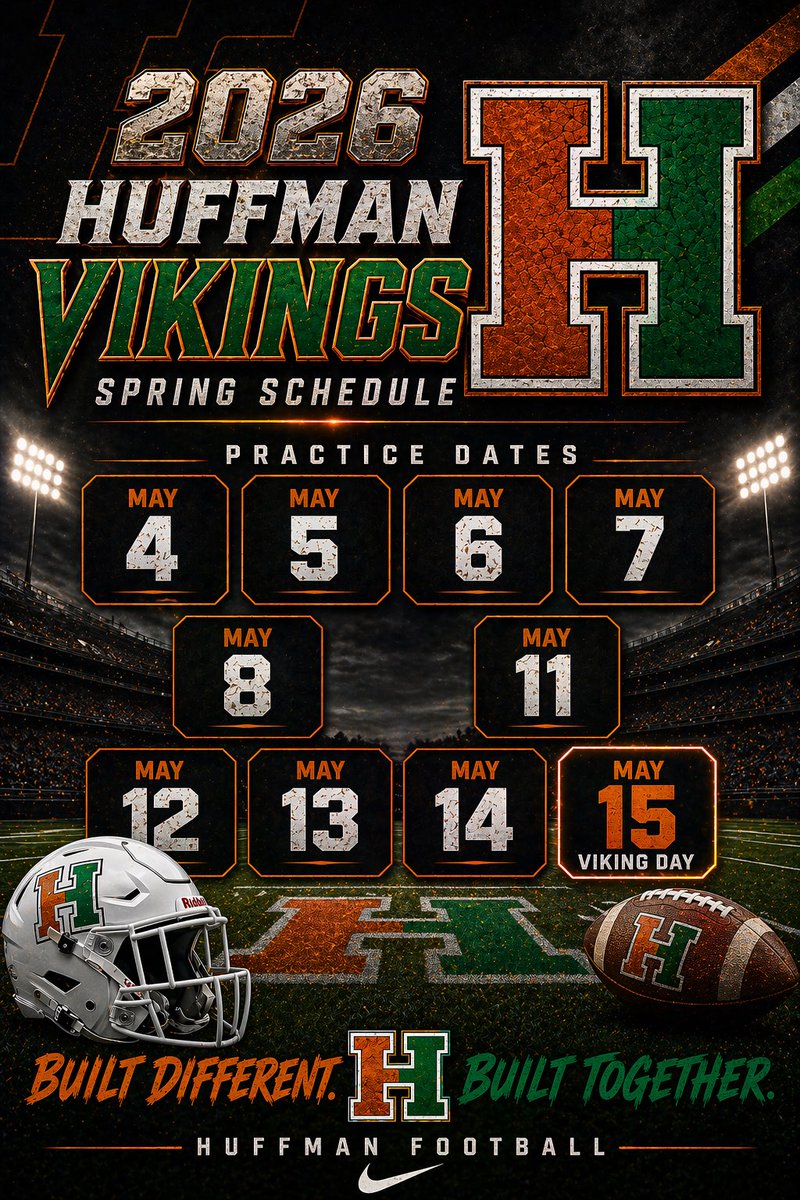 Huffman H.S Football tweet media