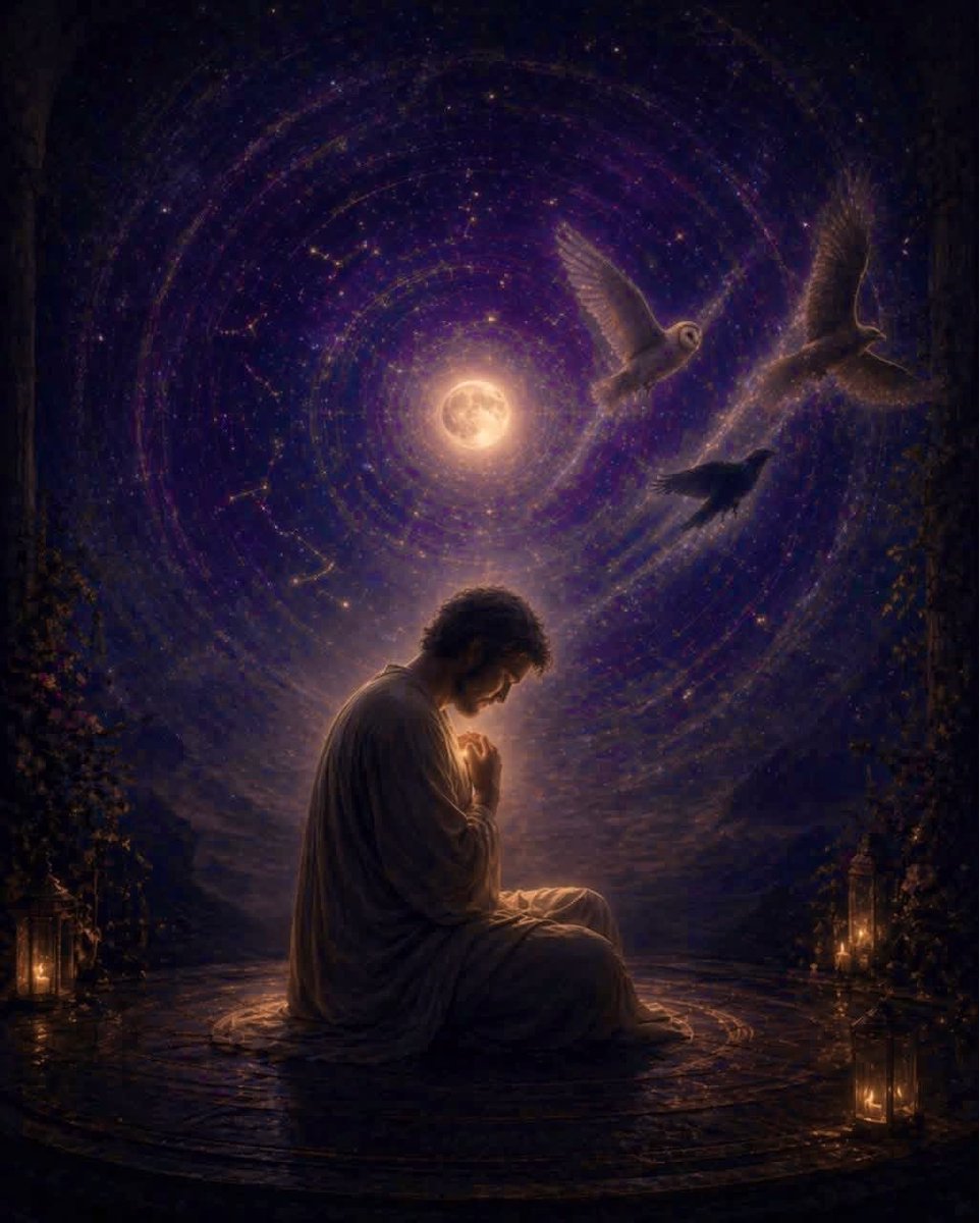 Every thought is buried in your heart; 
He will reveal them one by one, 
in silence. 

Turn each of your thoughts
into a bird 
And let them fly to the other world. 
One is an owl, one is a falcon, 
one is a crow. 
Each one is different 
from the others 
But they are all the same