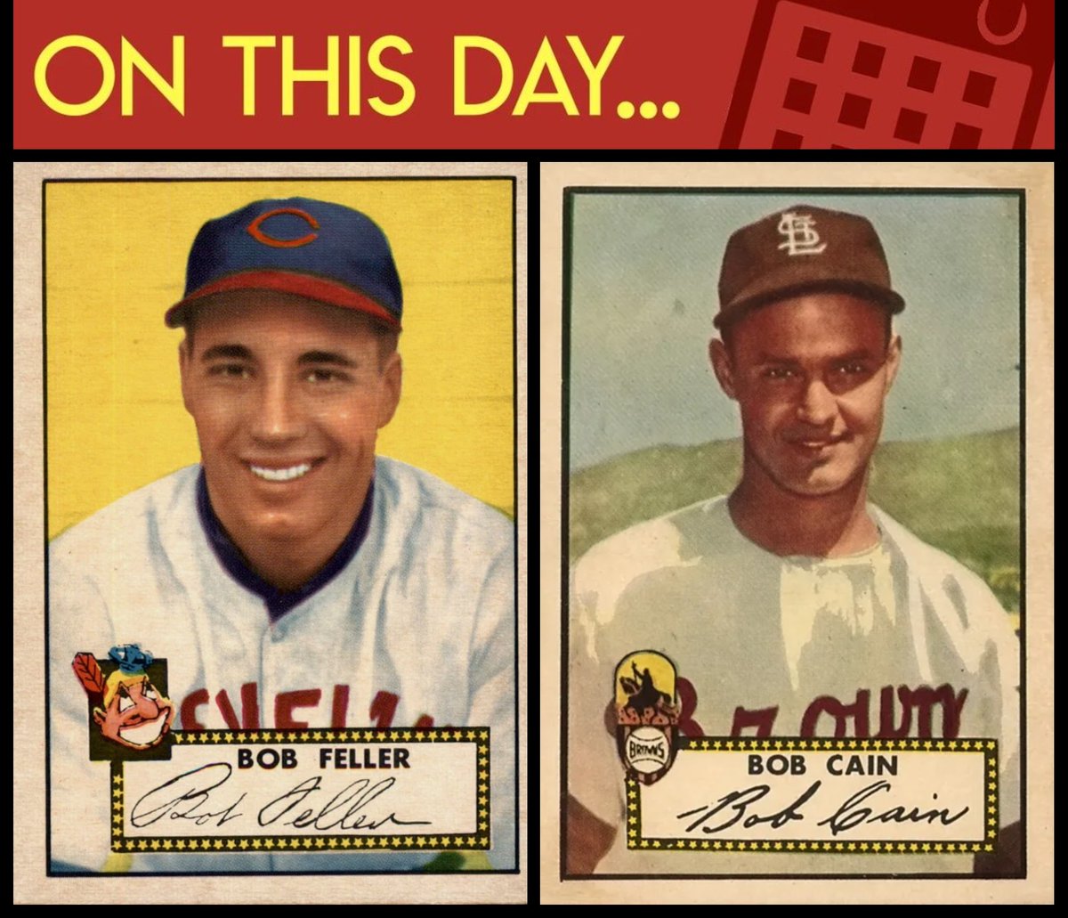 VanderlansJim's tweet image. April 23, 1952 - Bob Feller faces Bob Cain as #Cleveland takes on #StLouis at Sportsman's Park. They both pitch complete games, and they each toss a one-hitter, but Bob Cain gets the win in the Browns 1-0 victory. The lone run of the game scored in the bottom of 1st when 3rd