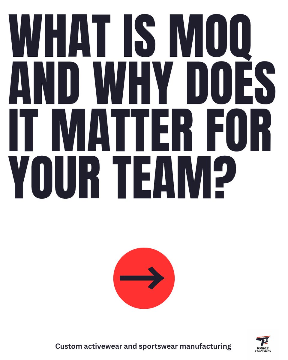 primethreadsmfg's tweet image. Most manufacturers won't work with you unless you're ordering 100+ pieces. We built Prime Threads differently. Low MOQ, premium quality, for every team big or small. DM us to get started 🏆
#customkit #teamwear #primethreads #customclothing #customsportswear