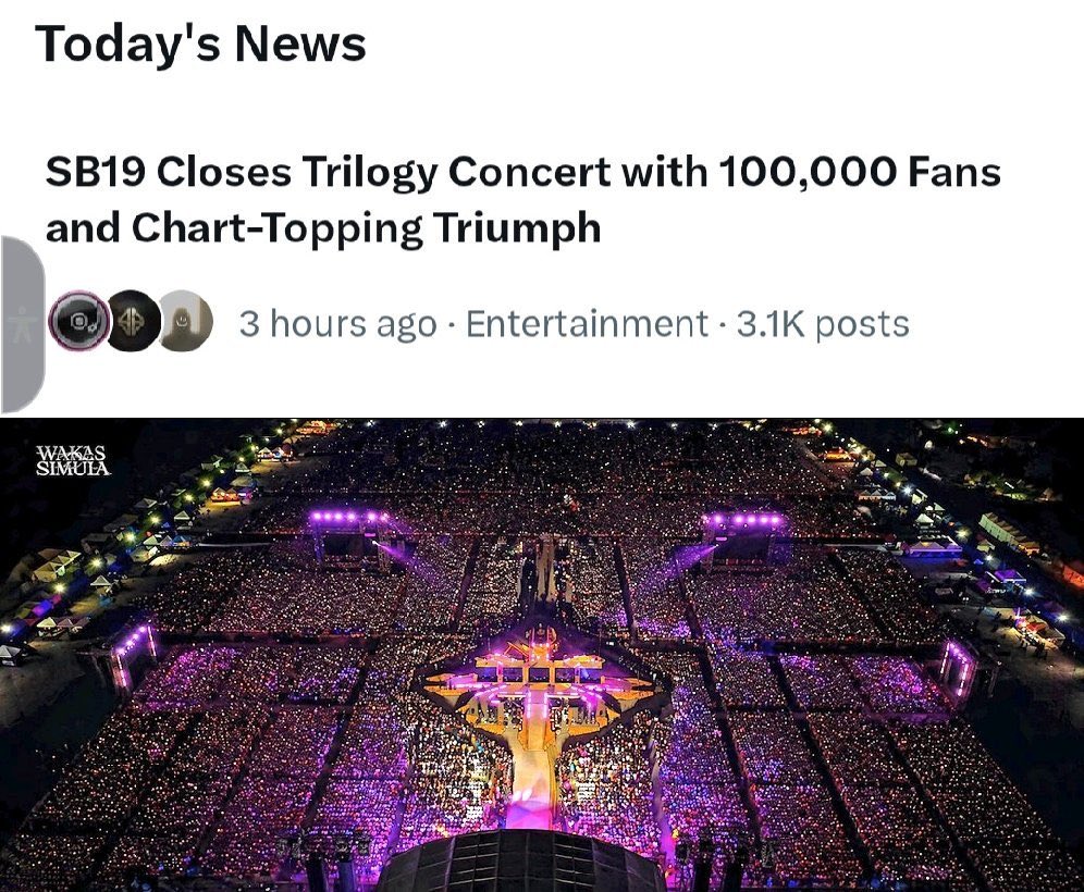 SB19 sells out the Philippines’ largest concert venues—kings indeed 👑

#WakasAtSimula #SimulaAtWakas