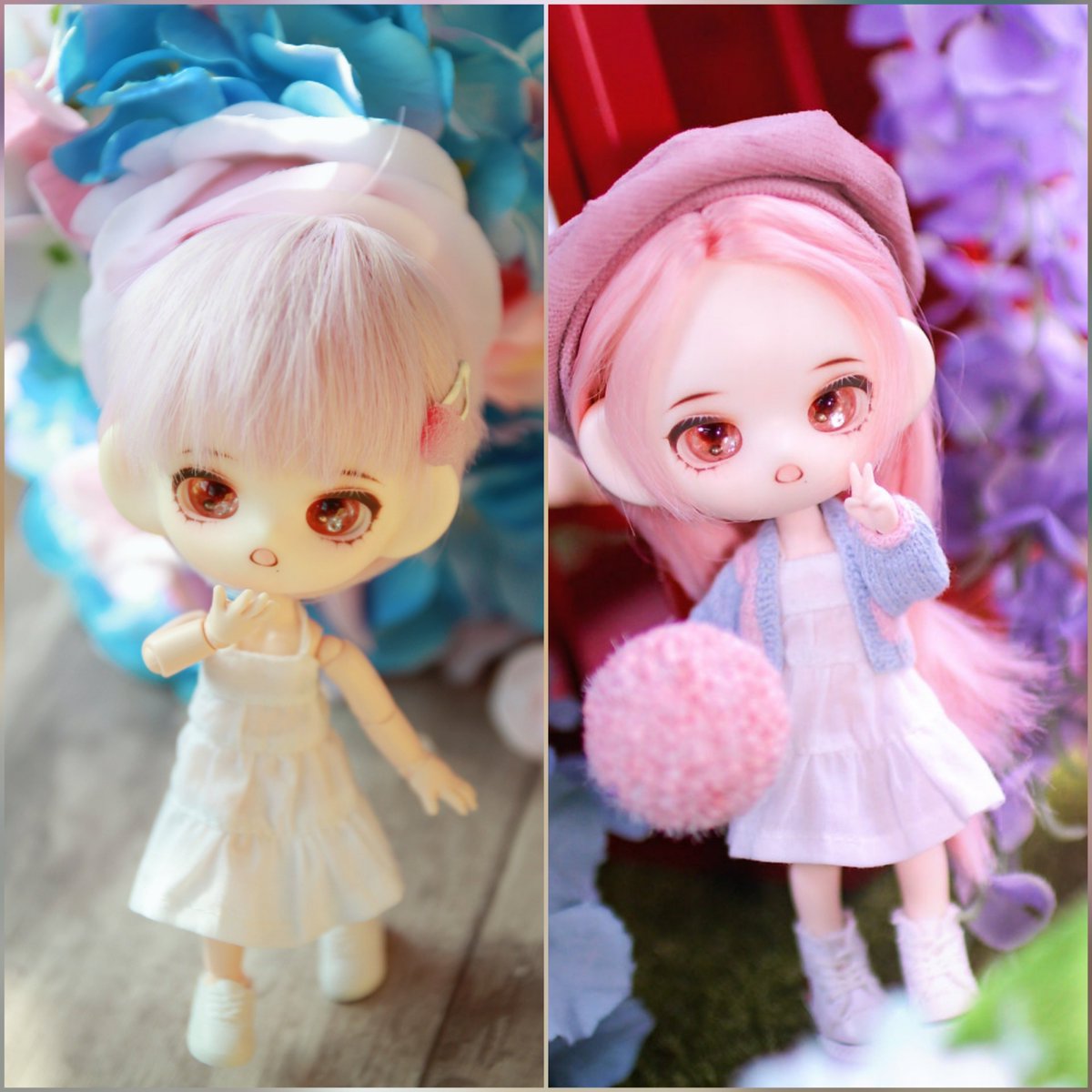 투표해주실뿐... 상의는 1번의 볼레로 🥹 
둘 다 좋아해서 고민인 
차이점 -원피스 치마길이 / 모양 1단 /2단