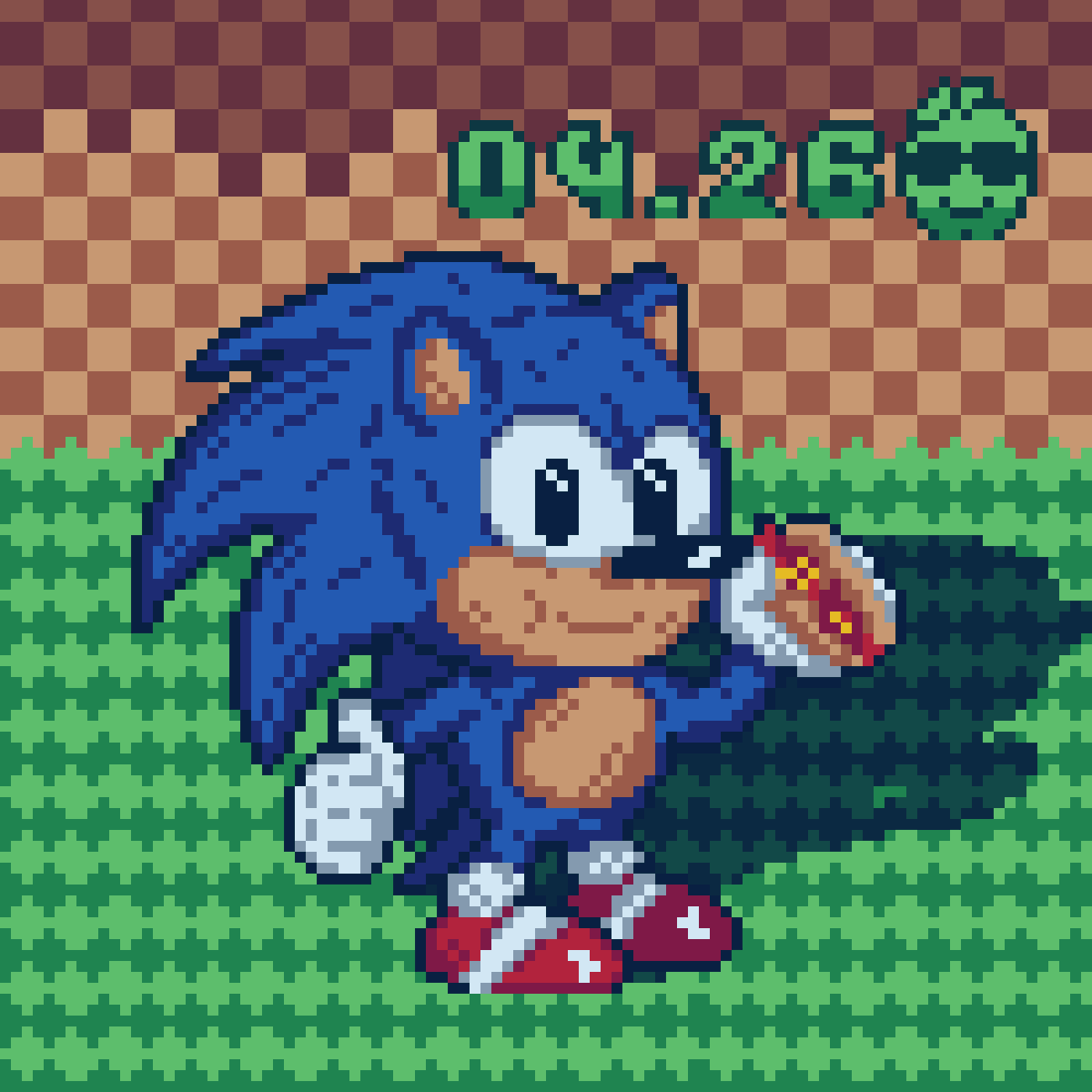 pikselarci's tweet image. Sonic The Hedghehog eats Chili Dog! #pixelart 
Looking for 👉 #artmoots ❤️
