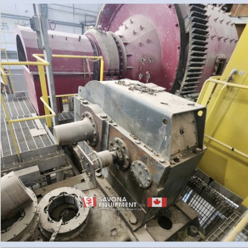 SavonaEquipment's tweet image. Harding 10ft dia by 5ft conical ball mill. Trommel discharge. No drive motor included. Falk enclosed gear box. savonaequipment.com/en/hardinge-10… #ballmill #grinder #grinding #conical