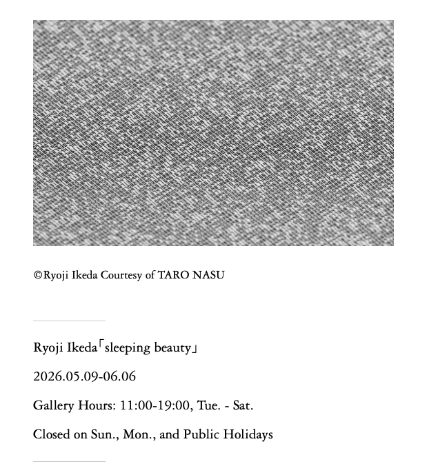 ryoji ikeda (official) tweet media