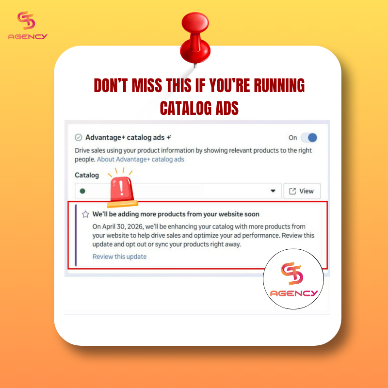 GDTAgency0's tweet image. 🚨 [HOT UPDATE FOR META ADS] – Don’t miss this if you’re running Catalog Ads!
GDT Agency - Your Trusted Agency Account Provider
📞 Hotline: +84 352 368 898
🌐 Website: agencygdt.com
#GDTAgency #Facebookads #Facebookad #Metaads #Facebookagencyaccount #Adaccountsfacebook