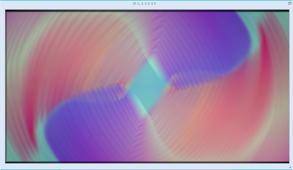 RetaliatoryFrog's tweet photo. There is a fucking visualizer. I feel like a piece of lost civilization has been grafted back to my soul. https://t.co/q83Qn4K55f