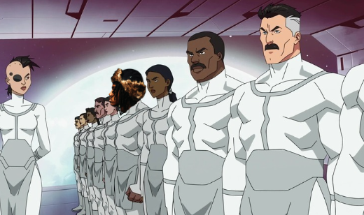 tshi_u's tweet image. A leaked image from aboard a Viltrumite Cruiser has surfaced, revealing that talented artist, @detahjae , is actually a Viltrumite. Experts have dated the photo back to just over 20 years ago when Omni-Man first arrived on the planet. #invincible