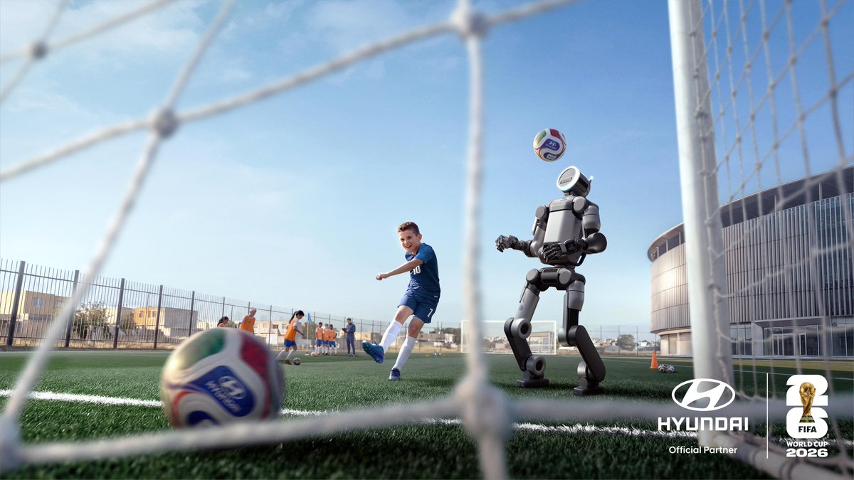 Hyundai_Global's tweet image. What’s next is already in play.
Every move we envisioned is ready for June. Next starts now.
With @FIFAWorldCup, driving the world forward.

@BostonDynamics 
#Hyundai #NextStartsNow #FIFAWorldCup #Atlas #BostonDynamics