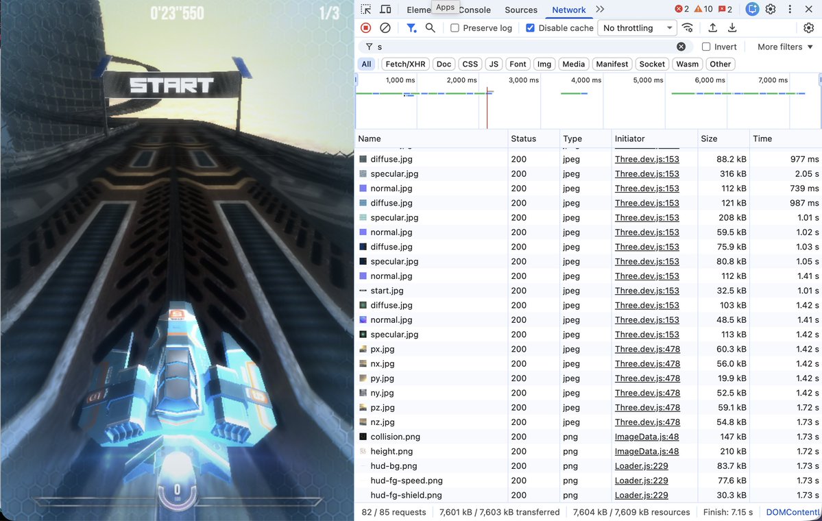 threejs's tweet image. Original: 7MB, 85 requests, 7 seconds
EarthAI: 28MB, 357 requests, 35 seconds

Looks like Stem Studio still needs some love 💪