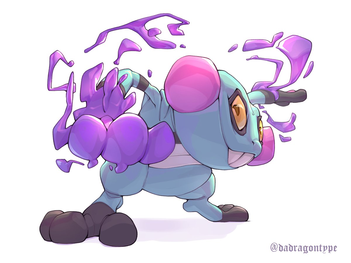 dadragontype2's tweet photo. A shiny Croagunk... smacks you (?)
Pokémon commissioned over on Instagram https://t.co/EnCHlbec51