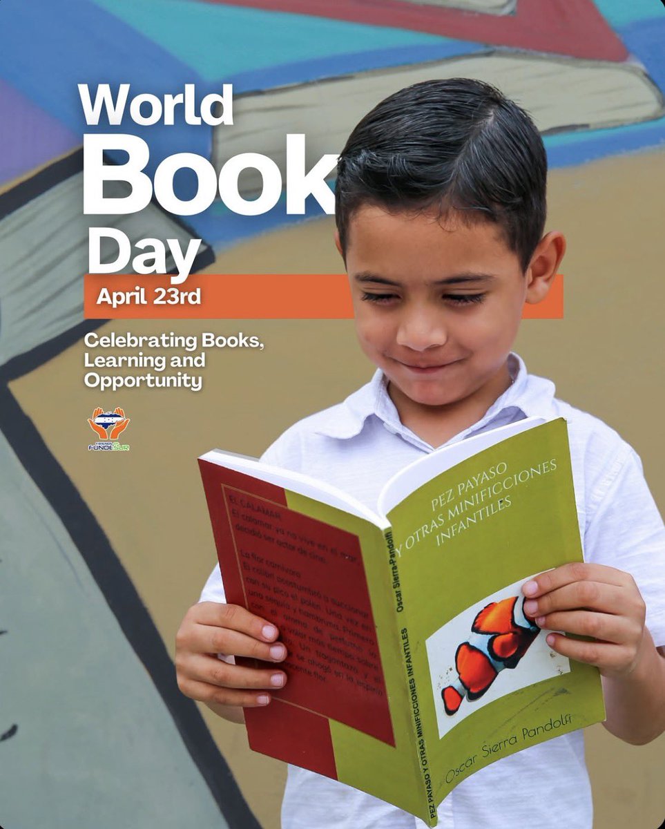 fofusa504's tweet image. Every book opens a door. 📚✨
On World Book Day, we celebrate reading as a path to curiosity, confidence, and opportunity.
At Friends of Fundesur, we believe books help shape brighter futures. 🌍💙

#WorldBookDay #ReadingMatters #EducationForAll
