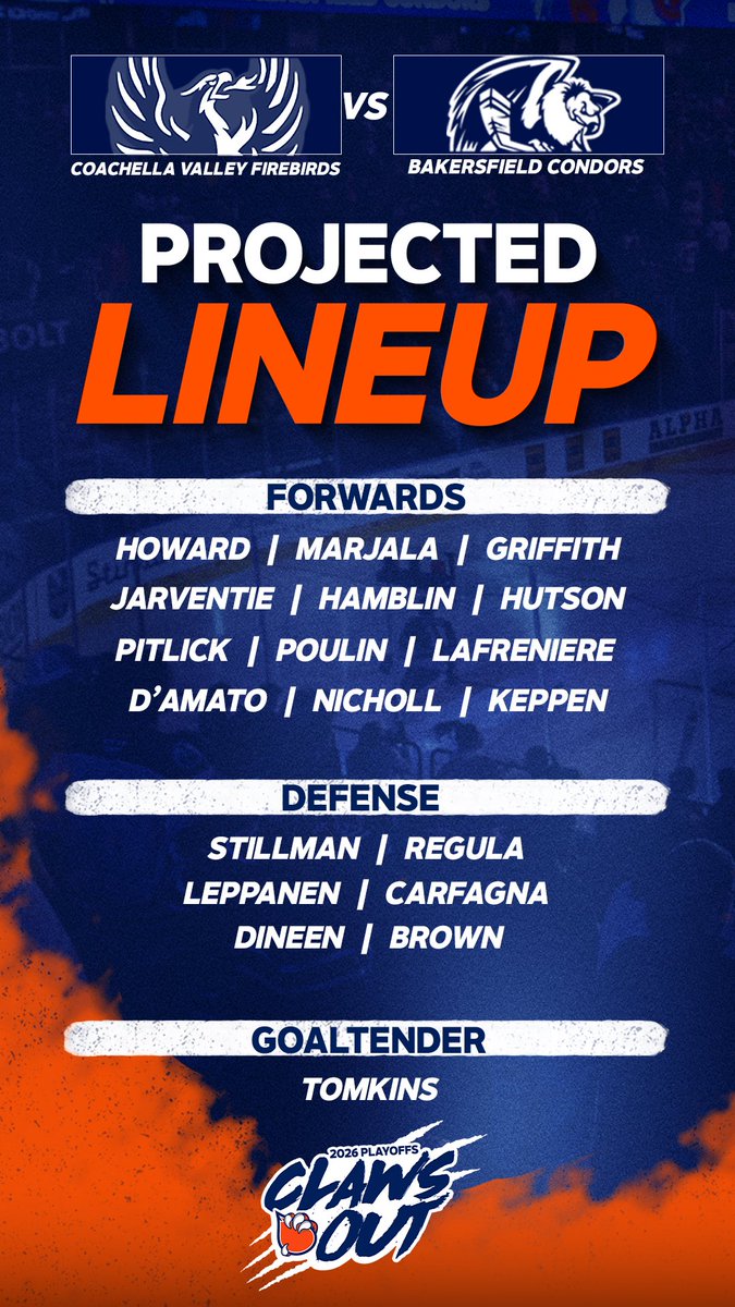 Condors's tweet image. Round 1. Game 1.

#Condorstown | #ClawsOut