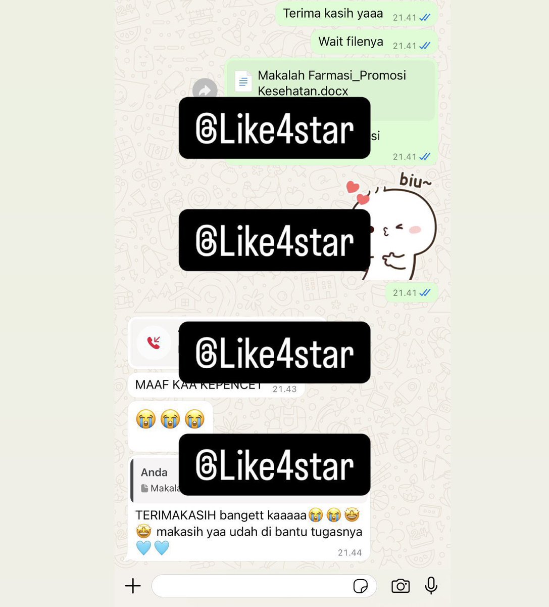 Joki analisis / joki analisa / joki makalah / joki landasan teori / joki tugas murah / joki murah / joki skripsi / joki terpercaya

Joki makalah farmasi. Pengerjaan cepat, free revisi. Terima kasih ya kak semoga puas joki di <a href="/Like4star/">Joki Tugas 5 Ribu / SD SMP SMA KULIAH S1 - S2</a> 🥰💌💕
#zonauang #jokitugas #jokimakalah
