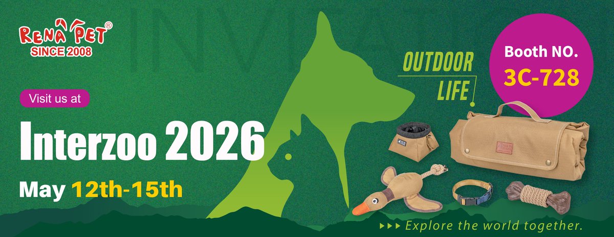 RENAPET2's tweet photo. Meet us at Interzoo 2026, 12-15 May in Nürnberg, Germany!!

🗓️ 12–15 May
📍 Booth-3C, 728

We look forward to meeting partners from across Europe and beyond, and to discussing how we can support your product development and sourcing needs.

#Interzoo #PetIndustry #PetProducts https://t.co/EEhrCqCs34