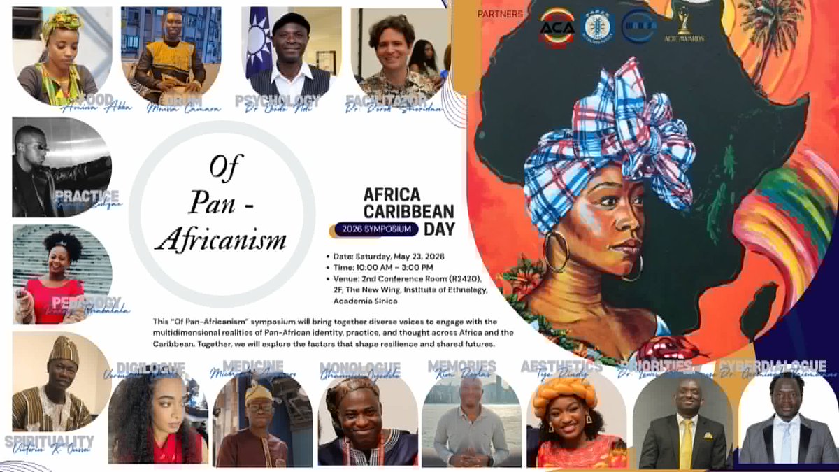 ebede20's tweet photo. Africa–Caribbean Day Symposium 2026 is coming to Taipei!
Join voices from Africa, the Caribbean &amp; Taiwan in a powerful dialogue on identity, culture &amp; global collaboration.
Register now: https://t.co/OxVLcmoTKc
Watch highlights from last year’s symposium:
 https://t.co/RuFopshBRL https://t.co/xJKwt63xf1