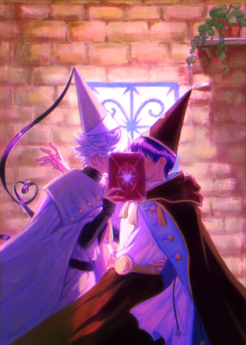 shuulambs's tweet photo. Wait im a silly baka heres the full ver i didnt realize first piece was was cropped 😭 #orufrey #witchhatatelier #wha #illust https://t.co/W9PSFimeMc