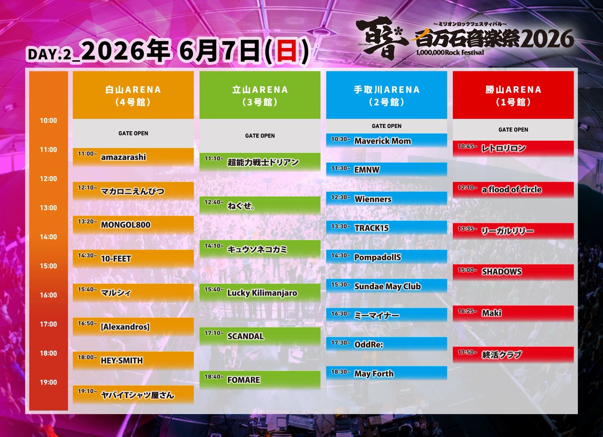 百万石音楽祭～ミリオンロック～ tweet media