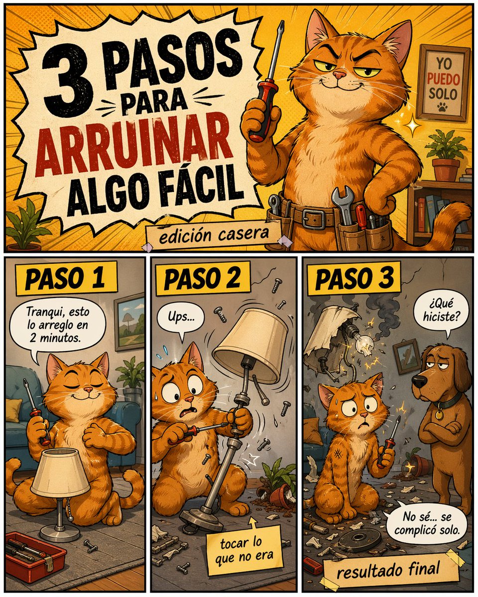 Funny DIY Disaster Cat Comic