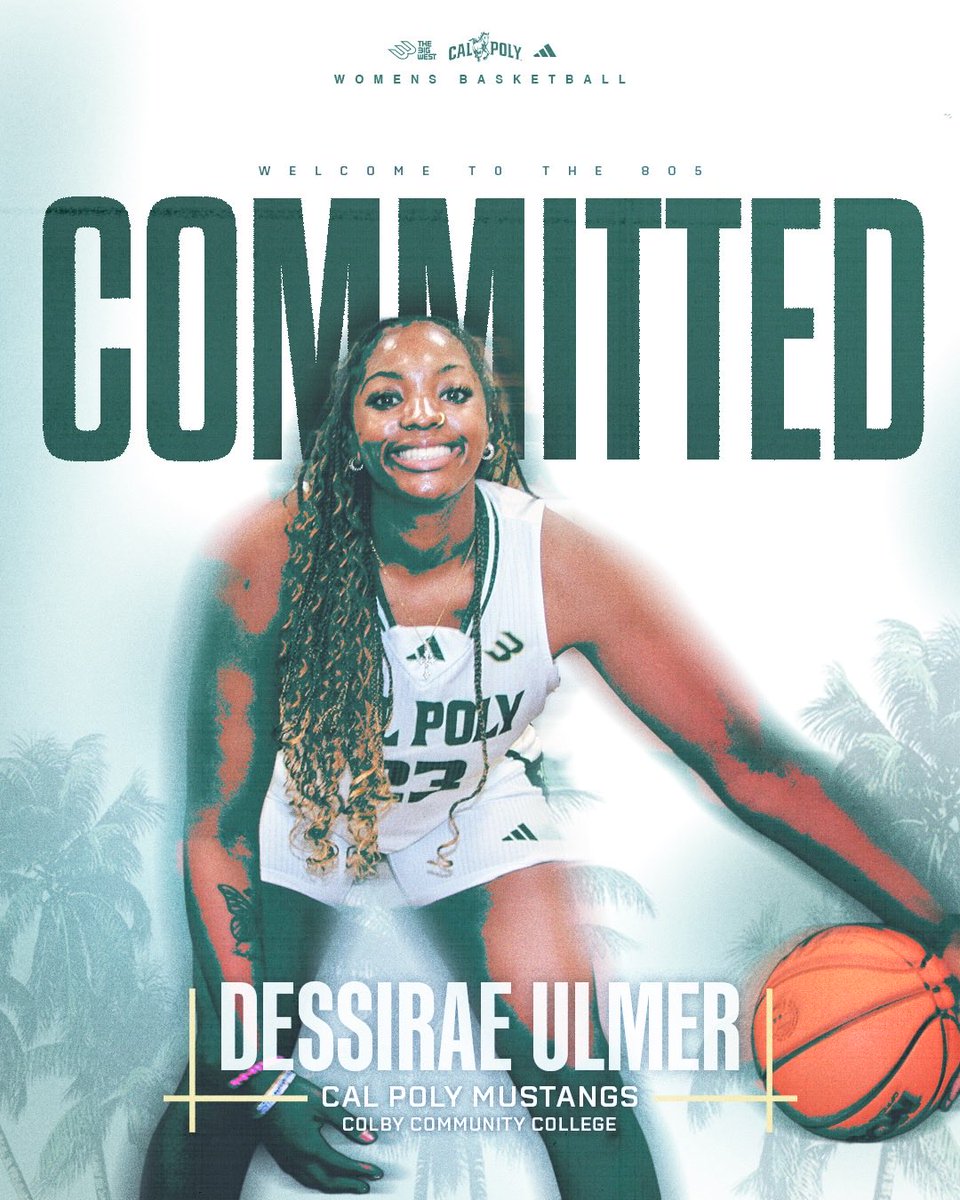 dessirae_u's tweet photo. Committed!!! Grateful for the opportunity @CalPolyWBB and thankful for everyone who’s supported me along the way. The work continues… Go Mustangs! 💚💛 https://t.co/OEnZ9xKKad