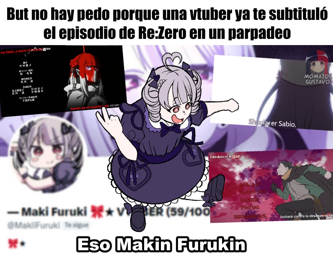 ¡Mirenla, subtitulando episodios de Re:Zero horas despues de haberse estrenado como una animal!

Y sin errores, letras de OP/ED y con colores 🗣️🗣️🗣️