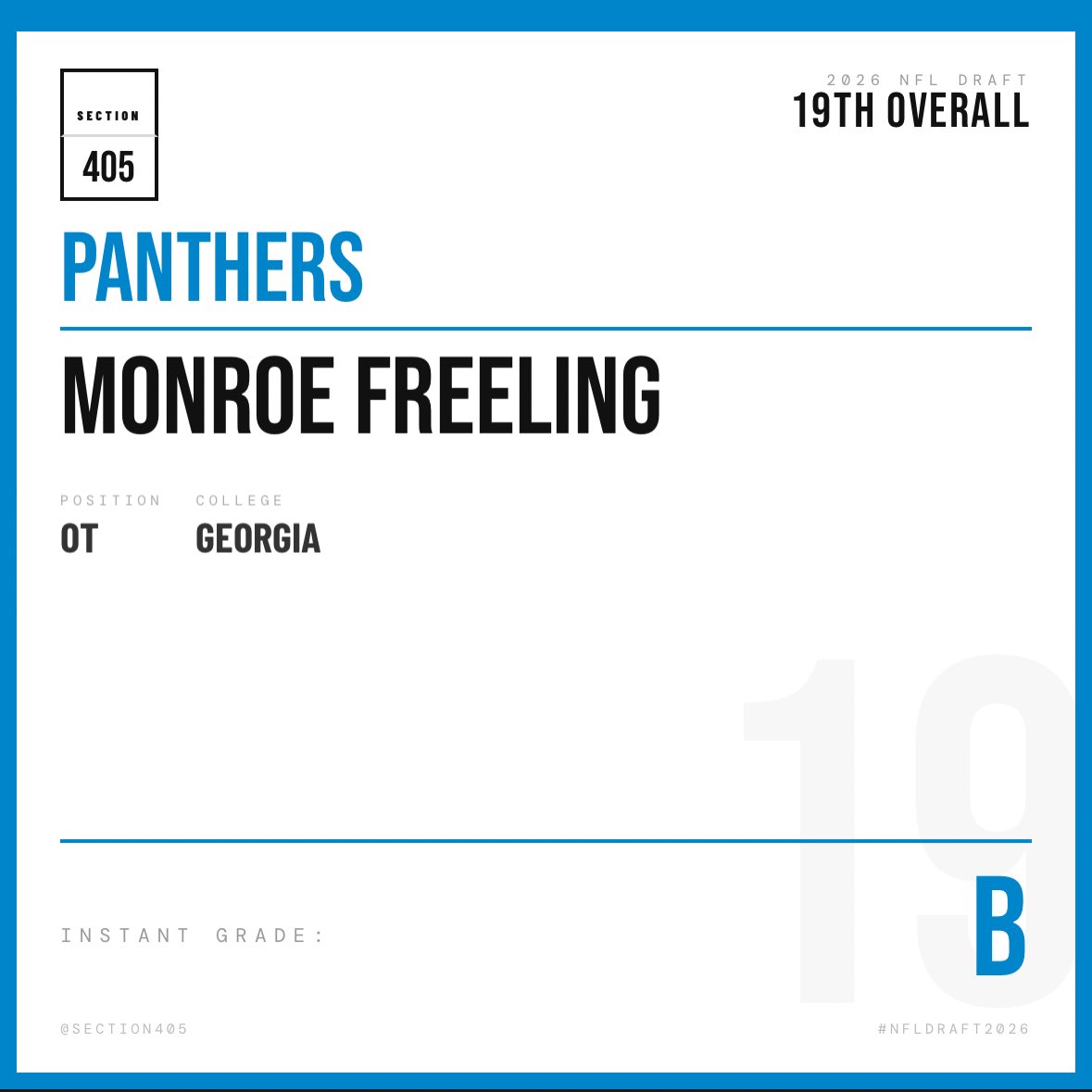 Section405's tweet photo. #NFL #NFLDraft #Panthers https://t.co/Bci8brUEr1