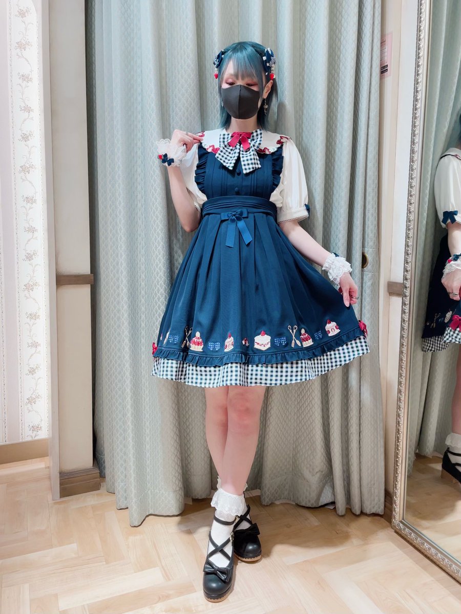 New Berry Pâtisserie ブラウス ¥8,965 チェック/ピンク/レッド