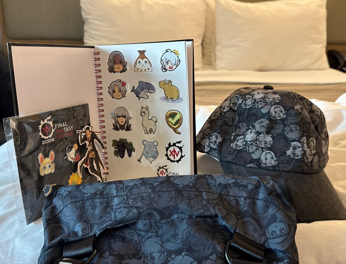 gam3junky's tweet photo. Fanfest stuff GET!!! #FFXIVFanFest https://t.co/HU4wcBPqe8