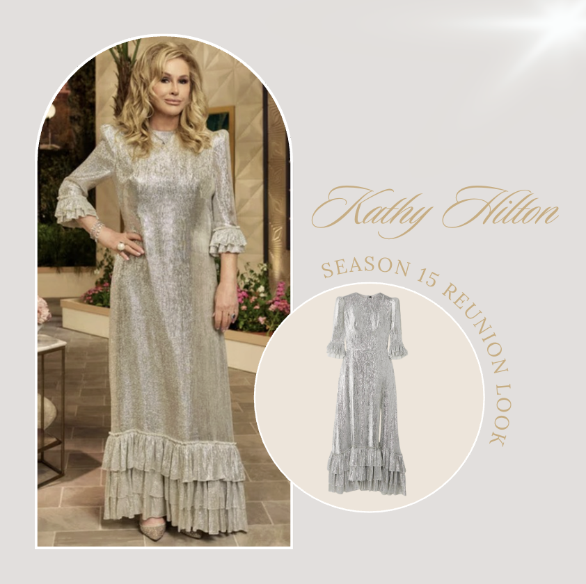 Sequin Style // Get Details on Kathy Hilton's Season 15 Reunion Look Here:  https://t.co/sJ8ZT0Rn2H #RHOBH #KathyHilton