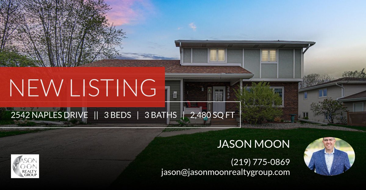 moonjaker's tweet photo. ✨ Hot on the Market!
A fresh new listing just dropped — and it won’t last long. Contact me at (219) 775-0869 or DM for more info. Please share with anyone you know who’s looking!

Jason Moon Realty Group
Trueblood Real Estate
... https://t.co/UQbYbsRYG6 https://t.co/9kI3TCz4w4
