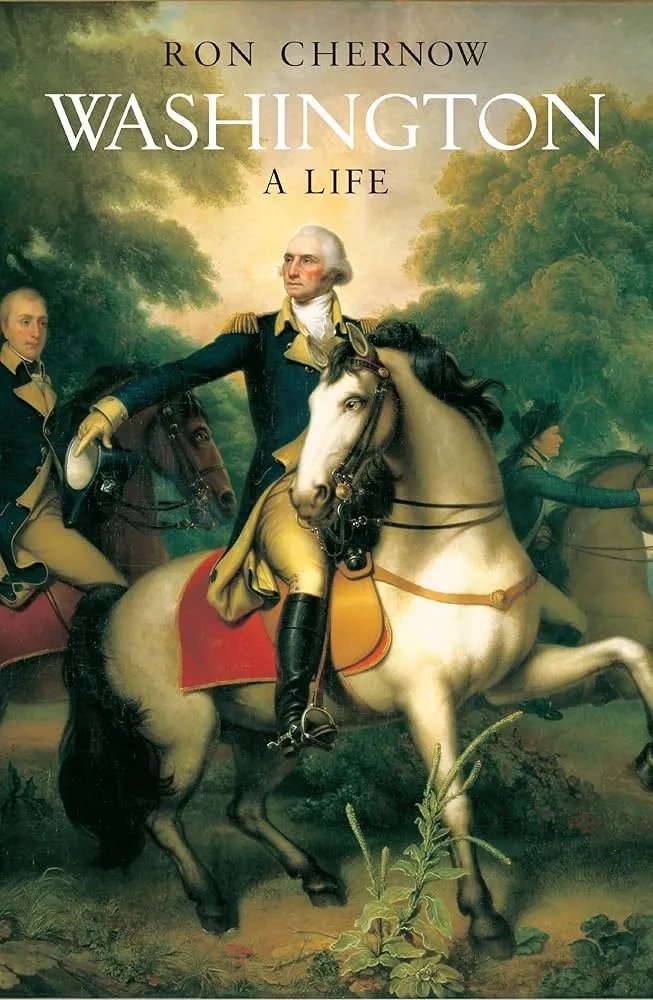 EmpiresPod's tweet photo. Empire-Builders,

I am pleased to announce that the inaugural read of our book club is Washington: A Life by Ron Chernow (2011). The timing is doubly auspicious, seeing as today is World Book Day and 72 days from now is our nation’s 250th birthday.

Clocking in at 928 pages and 300,000+ words, this book is on the longer side, so  we’ll set aside 3 weeks to complete it (May 14th). I know we all have things going on. I am moving to San Francisco and have an 8-hour drive ahead of me with a car full of books, so the plan is to switch between the audiobook, ebook (which I am reading on Lex), and physical book (once it arrives at my new place).

The Empire-Builders book club is free. Anyone can join, read along, and stay tuned for the official review, a list of companion works, guest posts, and more. There is one paid tier ($9.99/month or  $95.99/year) that gets you the following:

1. The ability to nominate and vote on the next book
2. Livestreamed discussions
3. 100% off Lex Premium (Lex is a social app for reading, built and maintained by myself)

I remain open to your feedback about any of the logistics, including reading pace, paid perks, the cadence for our discussions (weekly? biweekly? chapter-ly?). There will be a lot to figure out, but we’ll take it as it comes.

I hope you'll join us.
